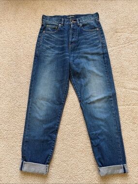 Saint Laurent Women's Blue Boyfriend Jeans